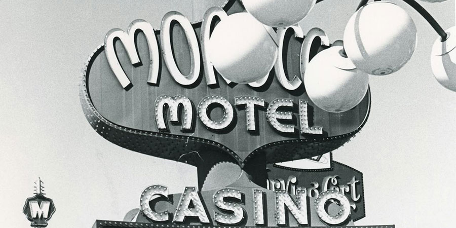 Morocco motel and casino signage